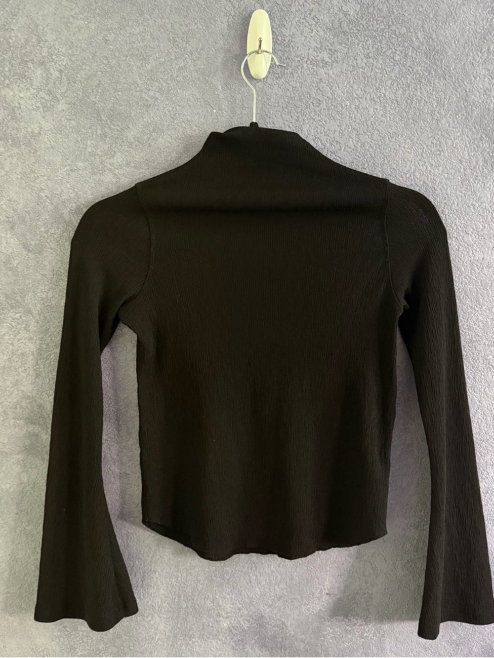 Zara Mock Top w/ Bell Sleeves (Used — Excellent) • Size: S
